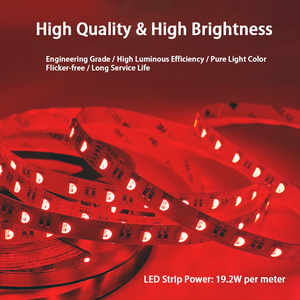 Bande lumineuse LED RGBW 12V DC 5050 SMD Epistar Ws2812B IP65 avec télécommande, intensité réglable, blanc neutre 4100K, corps en PC, garantie 3 ans - Product Image 2
