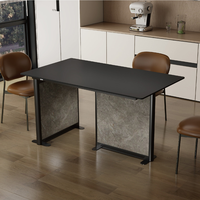 Modern Sintered Stone Dining Table Intelligent Heating Waterproof Design | Energy-Saving Temperature Control for Apartment Hotel