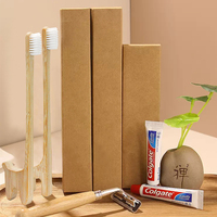 Moda Natural Biodegradable bambú carbón cuidado bucal Ultra suave caja de cepillo de dientes