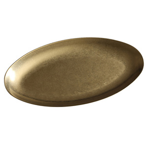 Stainless Steel Oval Plate Flat Bottom Shallow Dish For Fish Snacks Barbecue Serving - Product Image 3