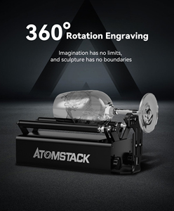 Para el Nuevo Grabador Rotatorio <span class=keywords><strong>R3</strong></span> <span class=keywords><strong>Pro</strong></span>, Módulo de Grabado Giratorio de 360°, Ancho Ajustable de 8 Niveles para Objetos Cilíndricos, Vino - Product Image 2