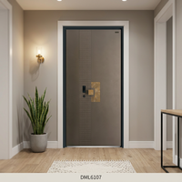 Portes Extérieures en Acier et Verre Anti-Effraction Isolées Thermiquement Modernes Garantie Française Entrée Principale Villa Hôtel