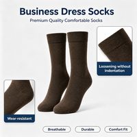 Chaussettes habillées pour hommes, anti-humidité, douces, pour affaires et occasions formelles, plusieurs motifs, couleur personnalisable disponible