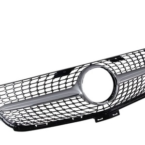 Parrilla Vertical GT Negra Plateada con Diseño de Cielo Estrellado para Mercedes-Benz Clase ML W166, Fabricada en Plástico ABS, Compatible con Parachoques - Product Image 2