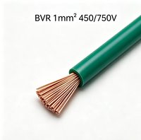 Fil de construction en cuivre flexible isolé en PVC BVR 1mm² 450/750V