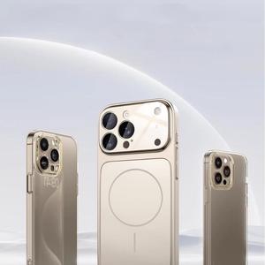 Ốp điện thoại kính cường lực kiểu mới, cửa sổ lớn dành cho <span class=keywords><strong>iPhone</strong></span> 17 Pro Max, ốp mờ từ tính dành cho <span class=keywords><strong>iPhone</strong></span> 13 14 15 16 Pro Max - Product Image 3