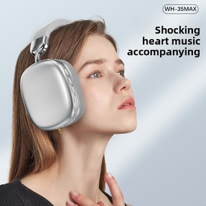Wh35max Over-ear không dây cho tai nghe <span class=keywords><strong>bluetooth</strong></span> cho Apple xuyên biên giới thực tế Thiết kế đơn giản tuổi thọ pin dài AAC JL - Product Image 4
