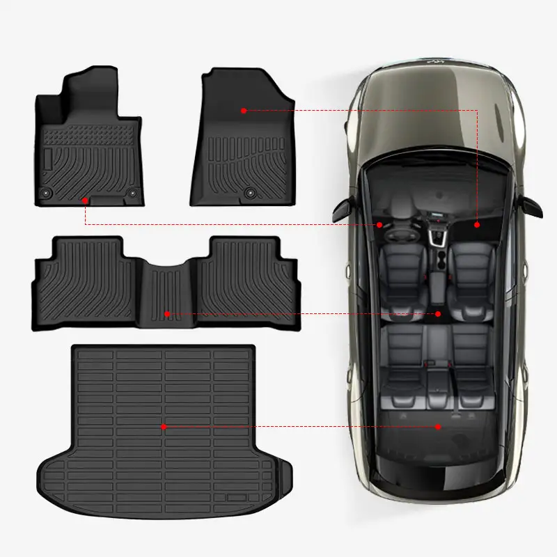 Nova chegada Acessórios Do Carro Personalizado Fit 3d TPE Tapetes Do Assoalho Do Carro Para Honda Odyssey 2018 2022 Tapetes Do Carro