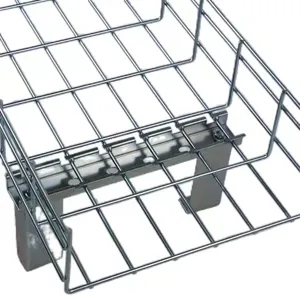 High quality stainless steel mesh cable tray wiring and routing open type for warehouse buildings