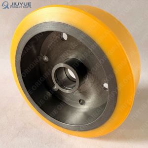 Roue de charge 355x135-6 en PU avec roulements à billes/à rouleaux pour chariot élévateur à bras Jungheinrich ETV320/ETV325, pièces de rechange, 6 trous de boulons, nouvelle <span class=keywords><strong>jante</strong></span> en acier - Product Image 2
