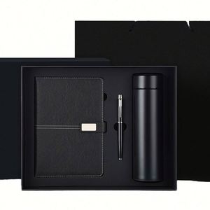 Wholesale Luxury Custom Corporate Gift <b>Set</b> Pu Leather <b>Notebook</b> Pen Cup Personalized Silk Screen Printed Business Gifts - Product Image 3