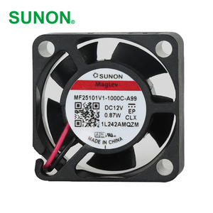 Ventilateur axial de refroidissement pour armoire et onduleur SUNON MF25101V1-1000C-A99, électrique, en plastique, 25x25x10mm, 12VDC, 50mA, 0.87W, 14000RPM, 3.8CFM - Product Image 1