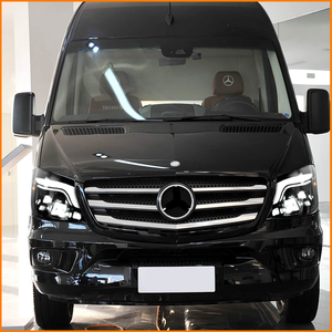 Pour Mercedes Benz Sprinter W906 2014-2018 Facelift, ensemble de phares avant à LED avec lentille de projecteur quadruple Bi-LED et animation séquentielle - Product Image 3