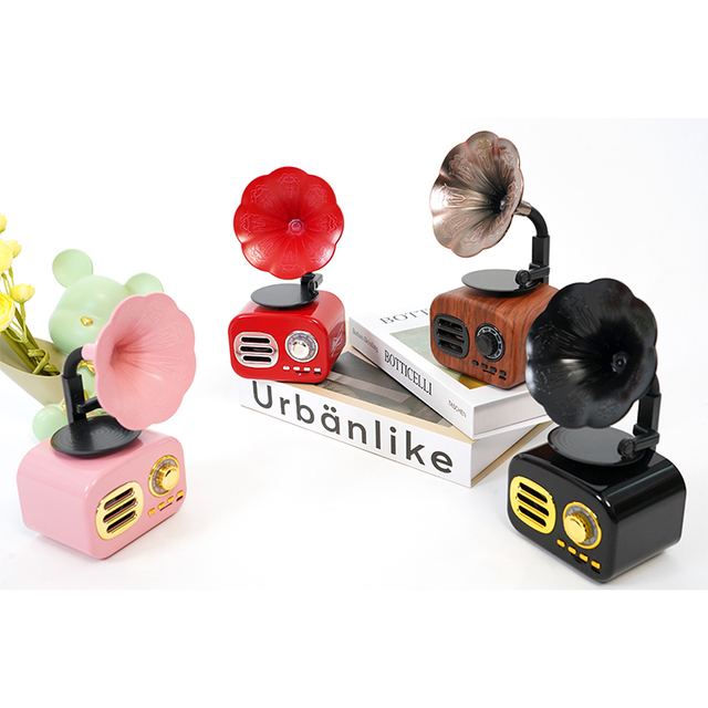 High Quality Retro Colorful Hore Type Mini Speaker BT Party Decoration Mini Speaker for Youngster