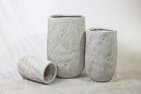Pots à fleurs en fibre de verre extra-larges, écologiques et légers, pour usage extérieur et intérieur, décoration de salon et de jardin, vente en gros