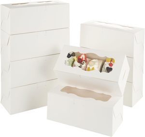 Scatole per Biscotti Bianche con Finestra, Scatole per Torte, Dolci, Dessert, Muffin e Ciambelle - Product Image 5