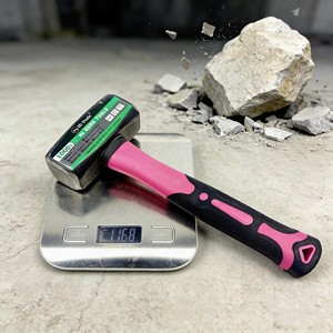 Marteau de <span class=keywords><strong>maçon</strong></span> en acier avec manche en fibre de verre, face carrée, poignée profilée, qualité industrielle, personnalisable, dureté supérieure à 50 HRC - Product Image 5