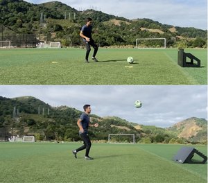 กระดานสะท้อนกลับฟุตบอลป้องกันการกระแทกที่ใช้เพื่อฝึกความแม่นยำในการเล่นฟุตบอล - Product Image 2