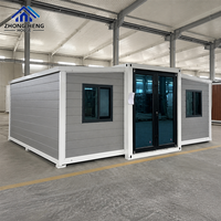 Maison modulaire en conteneur avec finition extérieure usine, planification des pièces et options intérieures pour projets résidentiels personnalisés