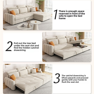 2025 nueva sala de estar multifuncional concubina plegable y estiramiento pequeña unidad sofá <span class=keywords><strong>cama</strong></span> integrado se puede utilizar como <span class=keywords><strong>cama</strong></span> - Product Image 4