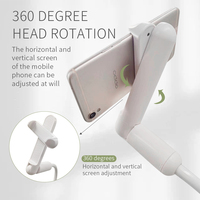 Support de tablette en aluminium flexible à bras long réglable pour bureau et commerce, avec pince de fixation pour téléphone – Vente en gros