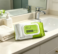 Lingettes humides non parfumées pour la maison, biodégradables, non tissées, lingettes nettoyantes pratiques, serviettes en papier humides pour les toilettes