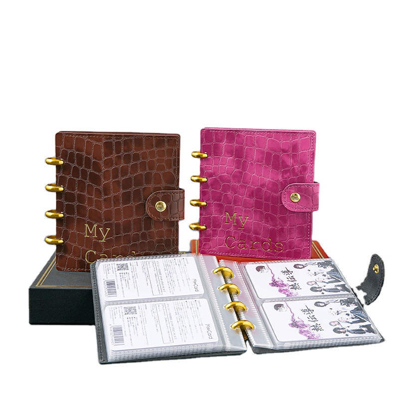 Ringnote мои карты диск Привязать портативный 60 Карманы Скрапбукинг фото визитная карточка Фотокарта Альбом карман для удостоверения личности-60 карманы портативный