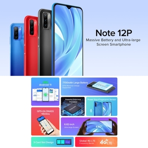 ขายส่ง <span class=keywords><strong>Ulefone</strong></span> Note <span class=keywords><strong>12P</strong></span> 4GB+64GB แบตเตอรี่ 7700mAh หน้าจอ 6.82 นิ้ว 1640 x 720 พิกเซล ระบบปฏิบัติการ Android 11 ชิปเซ็ต SC9863A โทรศัพท์มือถือ - Product Image 5