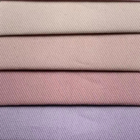 Tissu sergé de cavalerie tissé et teint en gros, 65% coton, 35% nylon, léger, de haute qualité, 145 g/m², pour vêtements, vestes, robes, manteaux