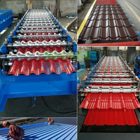Rouleau de tôle ondulée de zinc Caigang Watts formant la machine Machine de fabrication de carreaux de tôle de toiture Tôles de toiture galvanisées pour la construction