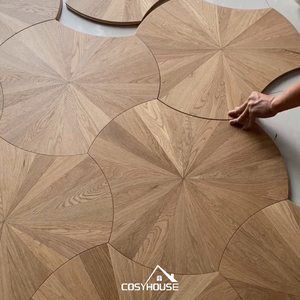 Parquet en chêne européen à larges lames, finition brossée mate, design moderne, vente chaude <span class=keywords><strong>de</strong></span> l'usine <span class=keywords><strong>de</strong></span> Foshan - Product Image 1