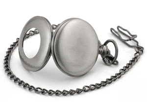 Montre de poche à fenêtre ouverte avec squelette <span class=keywords><strong>Lasha</strong></span> Grain, finition bronze antique et argentée, mouvement mécanique numérique - Product Image 2