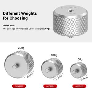 SMALLRIG Contrepoids Amovible 200g pour Stabilisateurs de Cardan DJI <span class=keywords><strong>Ronin</strong></span> <span class=keywords><strong>S</strong></span>/RS 2 <span class=keywords><strong>SC</strong></span>/RSC 2 Zhiyun - AAW2285-SR (Garantie Chine Non Incluse) - Product Image 6