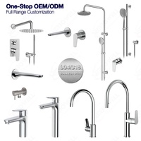 Robinet Mitigeur Moderne Monocommande pour Lavabo, Finition Gunmetal, Robinet de Salle de Bain/Laverie en Acier Inoxydable 304, Robinet Mélangeur pour Lavabo