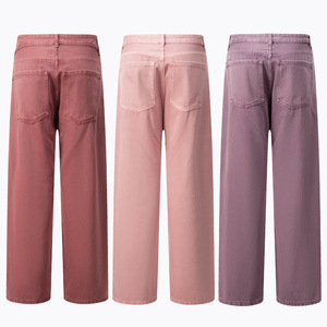 กางเกงยีนส์ผู้ชายขายส่งสั่งทำพิเศษ เอวสูง ผ้าฝ้าย 100% สไตล์สตรีทแวร์ กางเกงจ็อกกิ้งเดนิมสำหรับผู้ชาย - Product Image 5