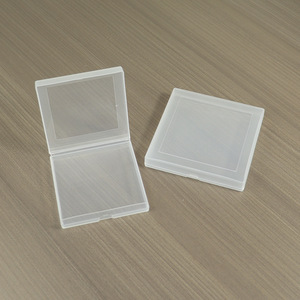 Transparent Frosted Square Plastic <b>Box</b> 9x9cm And 10.8x10.8cm For Jewelry Accessories Nail Art Parts <b>Storage</b> - Product Image 2