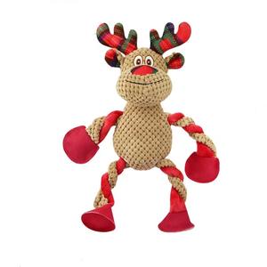 Pull mordente resistente compagno cigolante renna pupazzo di neve <span class=keywords><strong>Bat</strong></span> Santa zucca natale Halloween corda cane giocattolo - Product Image 5