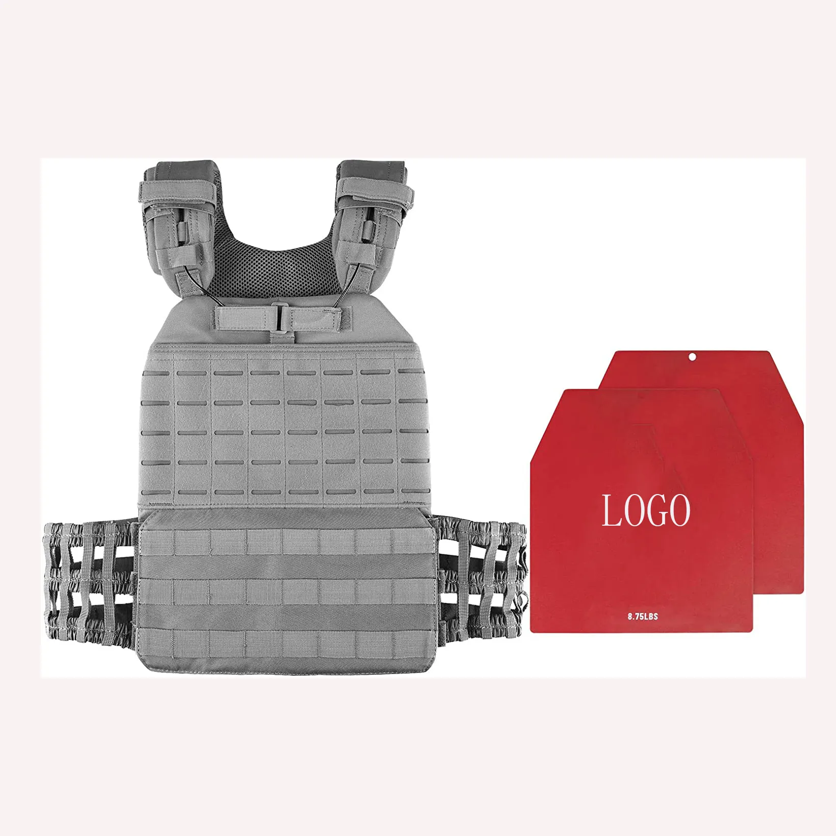 Wholesale Custom LOGO Oxford Fitness Plate Carrier Gym Tactical Weight Vest