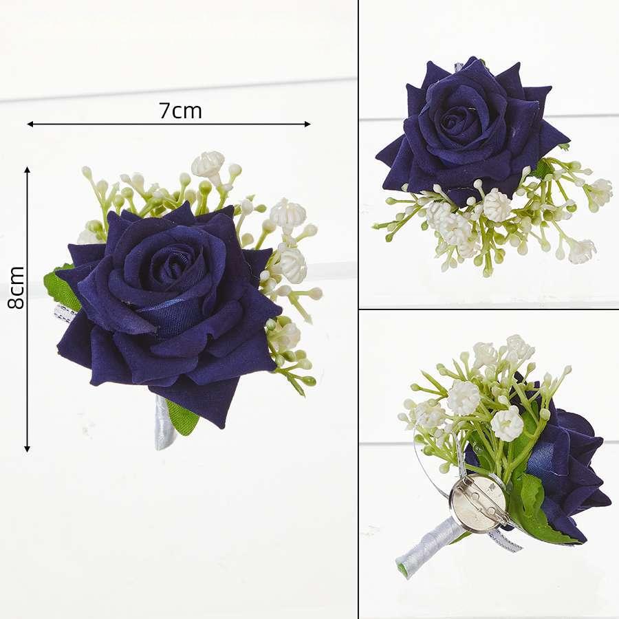 Dark blue corsage