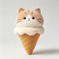 Peluche kawaii en forme de nourriture : hamburger, sushi, beignet, pizza, glace, gâteau, jouet en peluche pour enfant, cadeau pour enfant