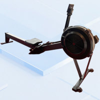 Rameur à air commercial à résistance ventilateur, cadre en acier au carbone, écran LCD, machine de cardio-training pour salle de sport