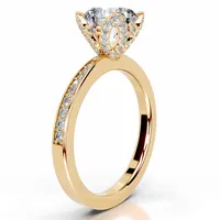 MuShan Marken-Schmuck 925 Sterling Silber Ring VVS Moissanit Muttertags-Ring für Verlobte 18K Echtgold-Plattierung MST Patent-Ringe
