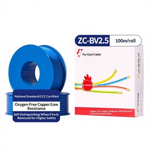 Câble Far East ZC-BV2.5, fil rigide en cuivre avec isolation PVC/PE réticulé, pour décoration intérieure et alimentation électrique - Product Image 1