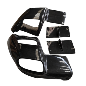 REVOZ stile in fibra di carbonio Kit corpo posteriore diffusore con labbro anteriore minigonne laterali per 2013-2015 <span class=keywords><strong>Ferrari</strong></span> F12 - Product Image 1