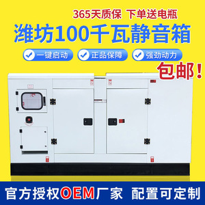 Weifang 100kW Silent <b>Generator</b> Set Soundproof Canopy 400V 50Hz Hospital Backup <b>Power</b> Supply - Product Image 5