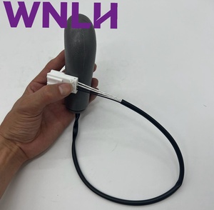 Poignée de commande de joystick d'excavatrice 3 fils avec klaxon KHJ1953 KHJ1954 pour Sumitomo SH200-3 SH200-5 SH210 SH240, paire de poignées de commande - Product Image 1