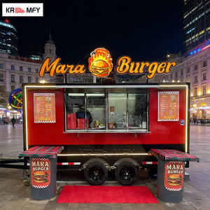 รถขายอาหารและรถพ่วงขายอาหารพร้อมอุปกรณ์ครบครันมาตรฐานสหรัฐอเมริกา ธุรกิจเคลื่อนที่เชิงพาณิชย์ รถขายกาแฟเคลื่อนที่ - Product Image 3