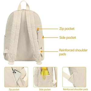 Mochilas Escolares al por Mayor, Mochilas Personalizadas de Pana para Senderismo, Deportes Casuales, Mochilas para Mujer - Product Image 6