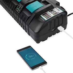 Adaptador de Herramientas de Iones de Litio de 14.4V 18V, <span class=keywords><strong>Cargador</strong></span> DC18SF con Potencia de Salida de 90W, <span class=keywords><strong>Cargador</strong></span> de 4 Ranuras - Product Image 2