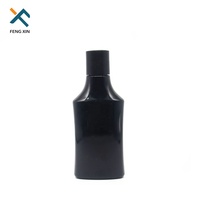 Bouteille de shampooing ronde en plastique PET de 160ml avec bouchon à vis de joint de pompe et sérigraphie pour les lotions et l'emballage.